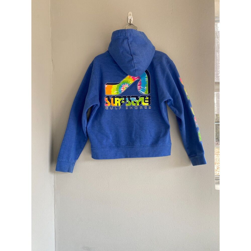 Rare Surf Style Kids blue tie dye Hoodie - Size Kids 6/8